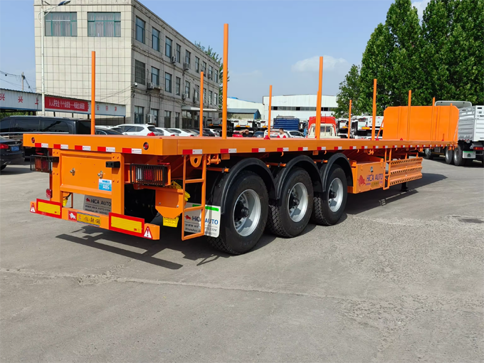 Timber transport semi-trailer