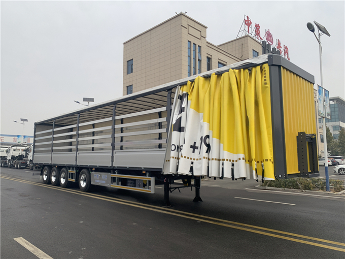 Side curtain semi-trailer