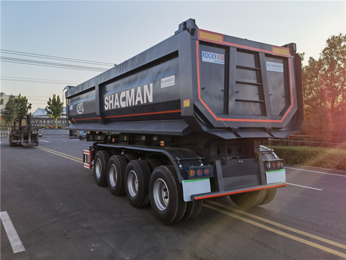 U-shaped rear dump semi-trailer